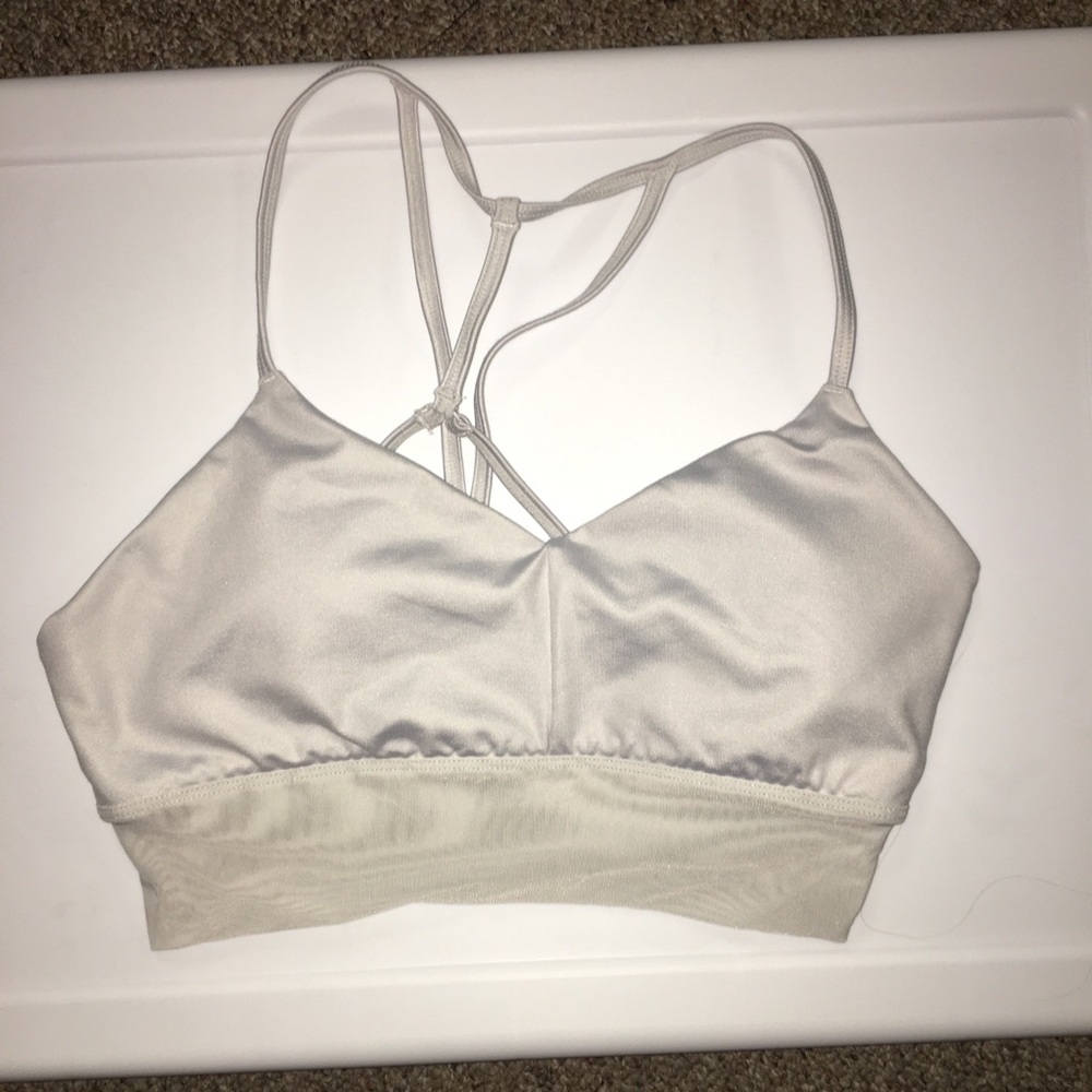 alo Yoga Strappy Mesh Sports Bra